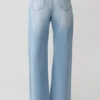 Sebastian Straight Leg Denim Jeans With Fray Hem – Washed Light Blue Sebastian Straight Leg Denim Jeans With Fray Hem – Washed Light Blue