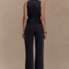Selene Sleeveless Halter Shirt – Black Selene Sleeveless Halter Shirt – Black