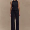 Selene Sleeveless Halter Shirt – Black Selene Sleeveless Halter Shirt – Black