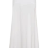 Selma Curved Waist Midi Skirt – White