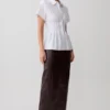 Selma Short Sleeve Linen Shirt – White