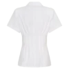 Selma Short Sleeve Linen Shirt – White