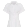 Selma Short Sleeve Linen Shirt – White