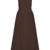 Sharon Scuba Jersey Midi Dress – Cacao Brown Sharon Scuba Jersey Midi Dress – Cacao Brown