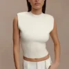 Sharpay Sleeveless Knit Top – Ivory Sharpay Sleeveless Knit Top – Ivory