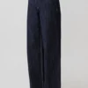 Sienna Flare Mid Rise Denim Jeans – Indigo Pinstripe Sienna Flare Mid Rise Denim Jeans – Indigo Pinstripe