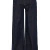 Sienna Flare Mid Rise Denim Jeans – Indigo Pinstripe Sienna Flare Mid Rise Denim Jeans – Indigo Pinstripe
