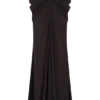 Siren Satin And Diamante Maxi Skirt – Dark Chocolate