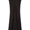 Siren Satin And Diamante Maxi Skirt – Dark Chocolate