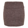 Skylaine Knit Mini Skirt – Brown Marle