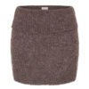 Skylaine Knit Mini Skirt – Brown Marle