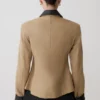 Solange Zip Up Collared Jacket – Natural