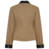 Solange Zip Up Collared Jacket – Natural