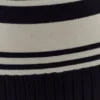 Solaris Strapless Contrast Knit Maxi Dress – Black/White