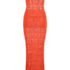 Solstice Off Shoulder Crochet Knit Maxi Dress – Blood Orange Solstice Off Shoulder Crochet Knit Maxi Dress – Blood Orange