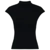 Sonny Short Sleeve Knit Top – Black