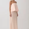 Sophia Satin Strapless Maxi Dress – Peach Sophia Satin Strapless Maxi Dress – Peach
