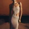 Starla Strapless Diamante Maxi Dress – Gold Starla Strapless Diamante Maxi Dress – Gold