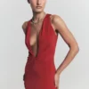 Stella Draped Slinky Maxi Dress – Fuchsia Pink