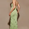 Suki Metallic Knit Maxi Dress – Pastel Green Suki Metallic Knit Maxi Dress – Pastel Green