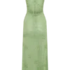 Suki Metallic Knit Maxi Dress – Pastel Green Suki Metallic Knit Maxi Dress – Pastel Green