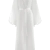 Sullivan Satin Bridal Robe With Lace – Ivory Sullivan Satin Bridal Robe With Lace – Ivory