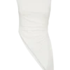 Suong High Neck Gathered Top – White