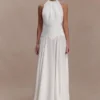 Susan Chiffon Halter Maxi Dress – Ivory Susan Chiffon Halter Maxi Dress – Ivory