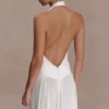 Susan Chiffon Halter Maxi Dress – Ivory Susan Chiffon Halter Maxi Dress – Ivory