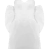 Suzette Taffeta Bow Mini Dress – White