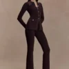 Suzie Ribbed Flared Pants – Chocolate Suzie Ribbed Flared Pants – Chocolate