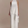 Sydney Straight Leg Satin Pants – Ivory Sydney Straight Leg Satin Pants – Ivory