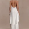 Sydney Straight Leg Satin Pants – Ivory Sydney Straight Leg Satin Pants – Ivory