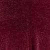 Sylvie Lurex Hankie Midi Dress – Wine Sylvie Lurex Hankie Midi Dress – Wine