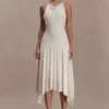 Sylvie Modal Hankie Midi Dress – Ivory Sylvie Modal Hankie Midi Dress – Ivory