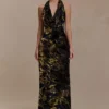 Talila Cowl Front Maxi Dress – Velvet Burnout Talila Cowl Front Maxi Dress – Velvet Burnout