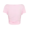 Talise Modal Flounce Short Sleeve Top – Ballet Pink