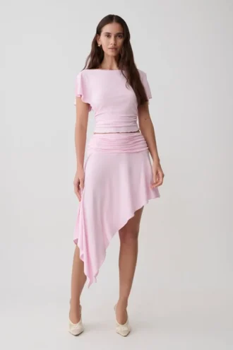 Talise Modal Hankie Midi Skirt – Ballet Pink