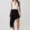 Talise Modal Hankie Midi Skirt – Black Talise Modal Hankie Midi Skirt – Black
