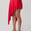 Talise Modal Hankie Midi Skirt – Red