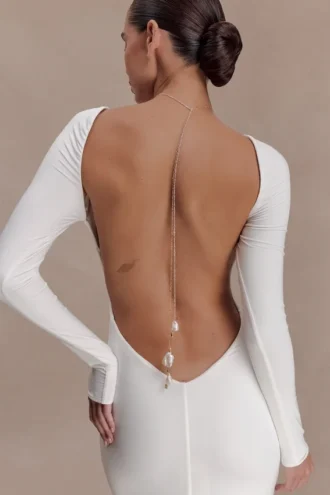 Tallulah Pearl Wrap Chain – Gold
