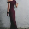 Tamsin Short Sleeve Modal Maxi Dress – Mahogany Tamsin Short Sleeve Modal Maxi Dress – Mahogany