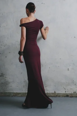Tamsin Short Sleeve Modal Maxi Dress – Mahogany