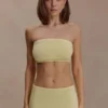 Tanyel Knit Bandeau Top – Lemon