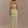 Tanyel Knit Bandeau Top – Lemon