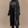 Tarah Faux Leather Trench Coat – Black Tarah Faux Leather Trench Coat – Black