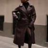 Tarah Faux Leather Trench Coat – Cacao Brown Tarah Faux Leather Trench Coat – Cacao Brown