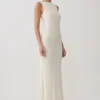 Tarna Sleeveless Slinky Maxi Dress – Bone Tarna Sleeveless Slinky Maxi Dress – Bone