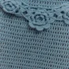 Teagan Floral Hand Crochet Midi Dress – Blue