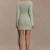 Terrymae Crochet Mini Skirt – Pastel Green